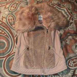 Pink Guess fur vest